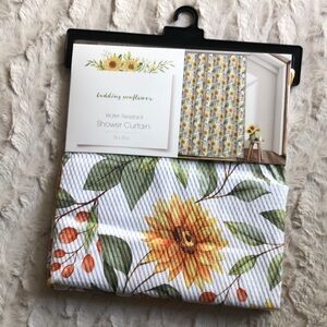 Sunflower Water Resistant Shower Curtain